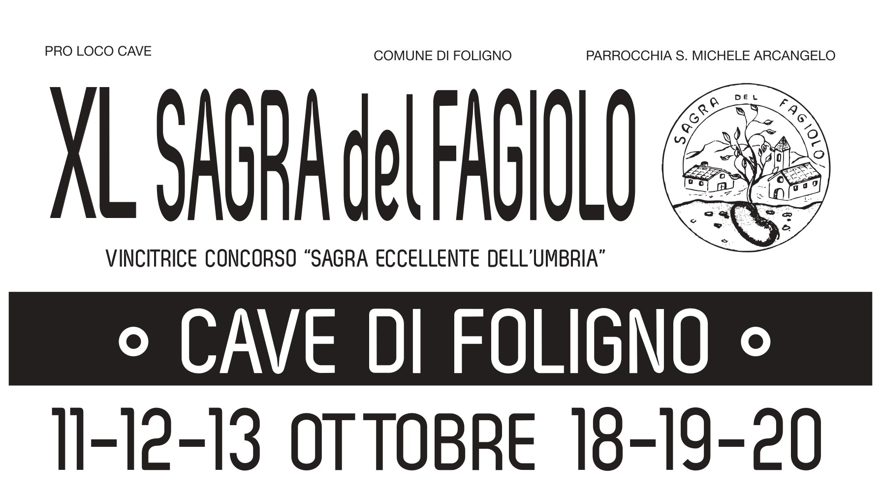 playbill sagra del fagiolo - foligno